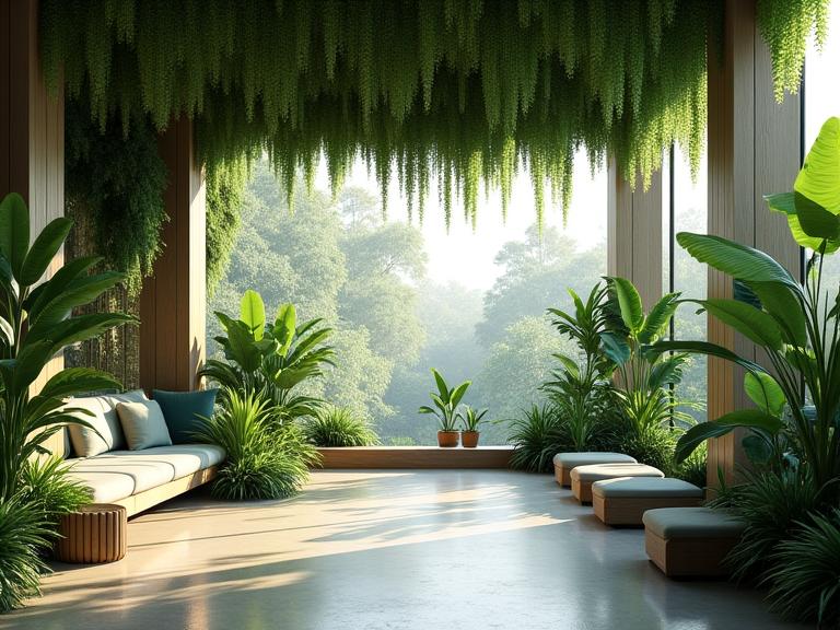 Indoor microforest for wellness spaces
